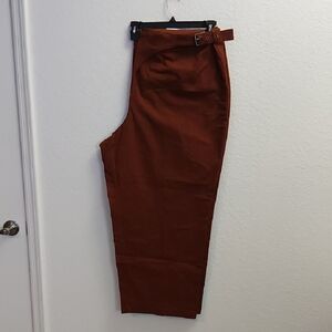 Chic Rust Straight Leg Pants